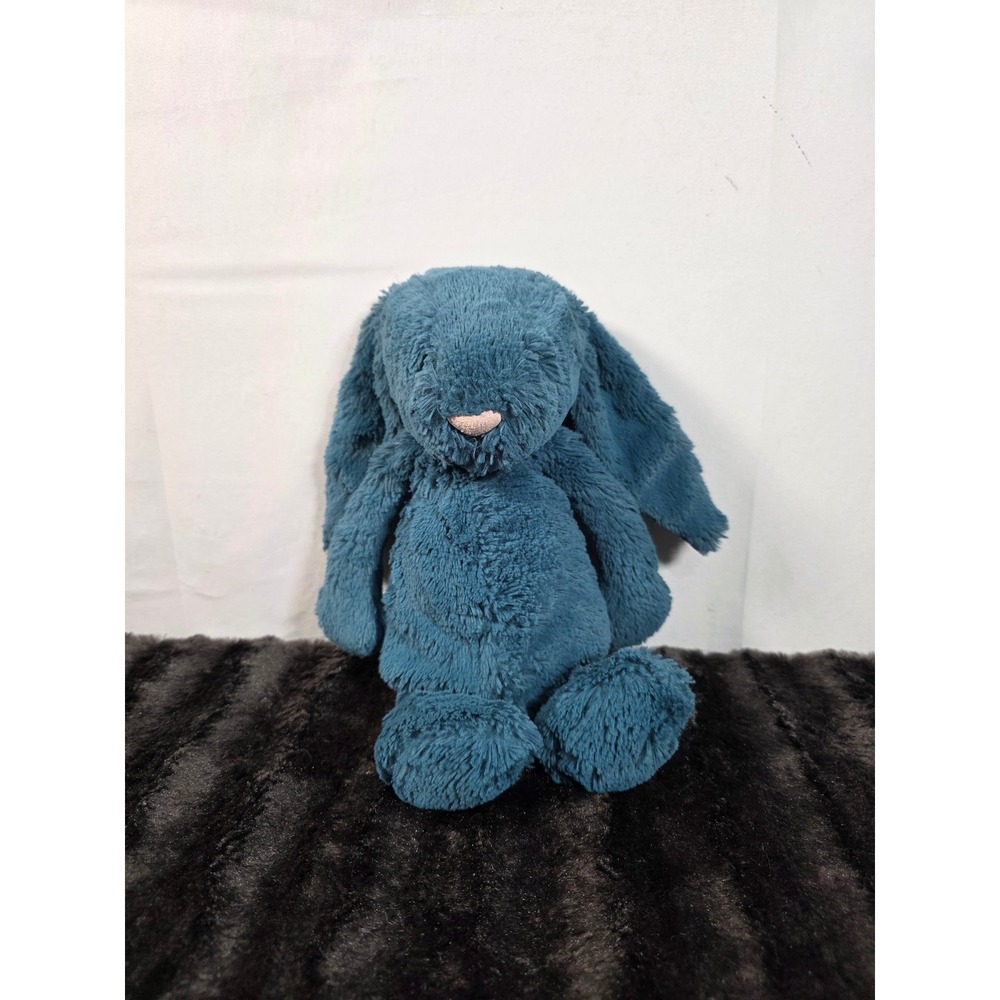 Jellycat Bashful Mineral Blue Bunny Medium Plush Stuffed Animal JCINC5808